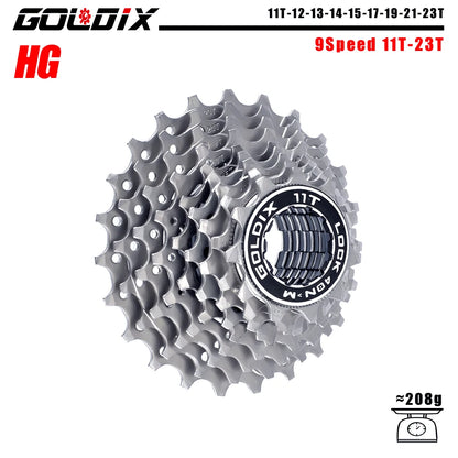 GOLDIX 8–12 Speed Cassette 11-25T 11-28T 11-32T 11-34T 11-36T Compatible Shimano SRAM - EXPROTAS