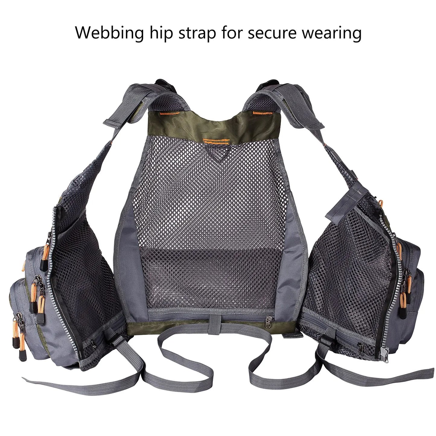 Breathable Fly Fishing Vest Adjustable Outdoor Tackle Storage Waistcoat