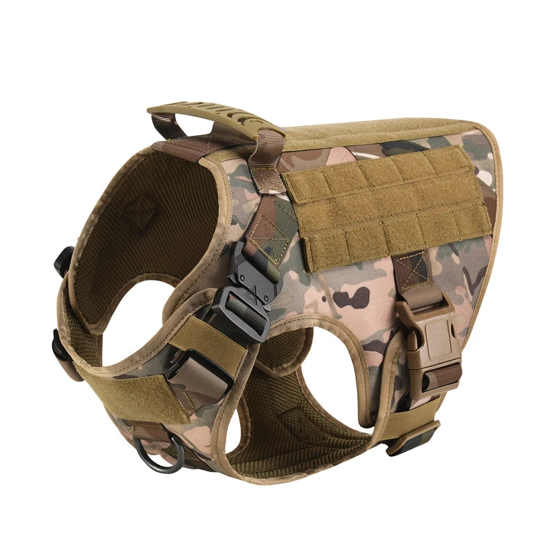 Tactical Military Vest Dog Harness & Leash Set for German Shepherds All Breeds