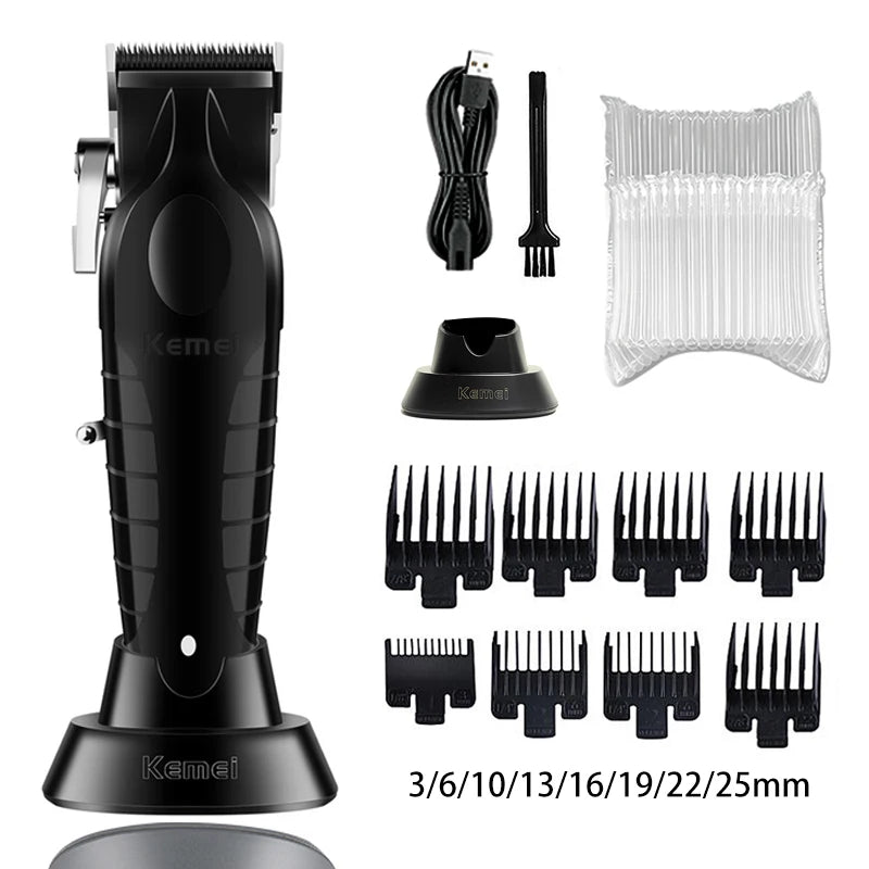 Kemei Hair Clipper Professional Cordless Trimmer Electric Shaver Beard Machine