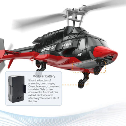 A61 RC Helicopter 2.4G 4CH Gyro Altitude Hold Optical Flow Remote Control Toy