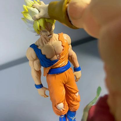 Anime Dragon Ball broly Vs Son Goku Figurine 20cm Gk Pvc Action Figures Statue Collection Model Toy Gifts-EXPROTAS