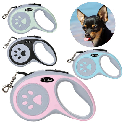 Retractable Nylon Rope Leash for Small Medium Large Dogs 3m 5m