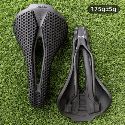RYET Carbon Fiber Bike Saddle | 250×140mm 120g 3D Printed Road/Gravel Seat