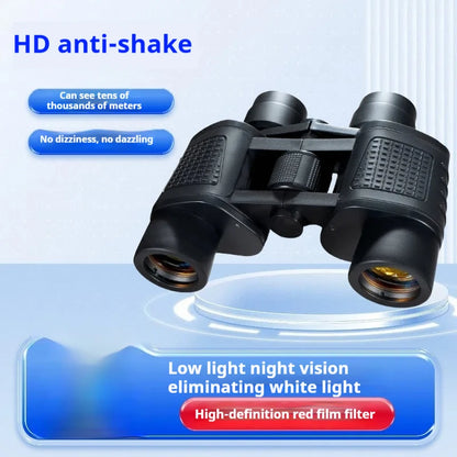 80x80 HD Binoculars IPX7 Waterproof Long Range Hunting Bird Watching Optics
