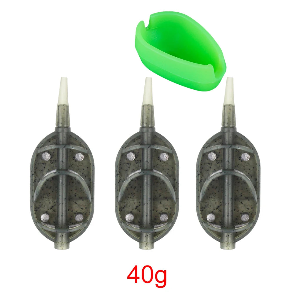 Hirisi Carp Method Feeder Cage 30g–60g Quick Release Bait Basket Tackle Gear