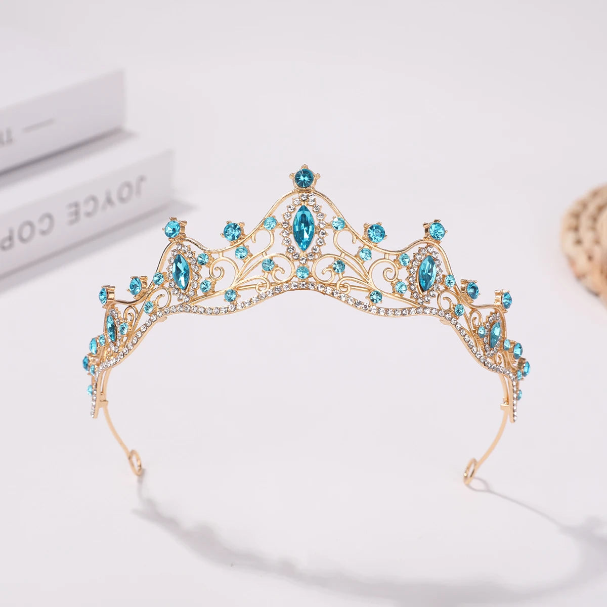 Korean Style Girl Bridal Tiara Hair Accessory for Weddings and Parties