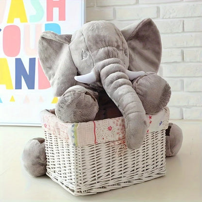 40cm Soft Elephant Plush Toys Cute Elephant Baby Sleeping Pillow Stuffed Animals Best Gifts For Kids Birthday Room Decoration-EXPROTAS