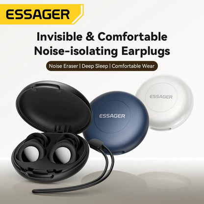Silicone Ear Plugs Reusable Soft Noise Cancelling for Sleep Travel Work