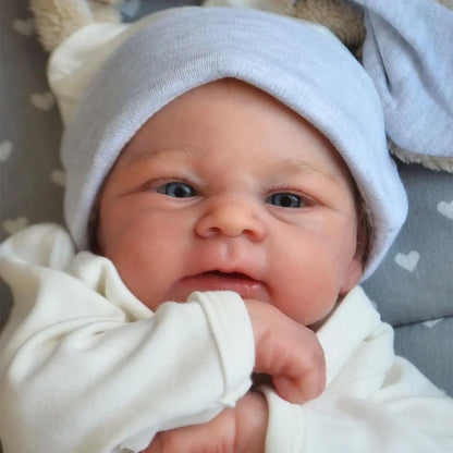 19inch Already Painted Finished Newborn Reborn Baby Doll Elijah Awake