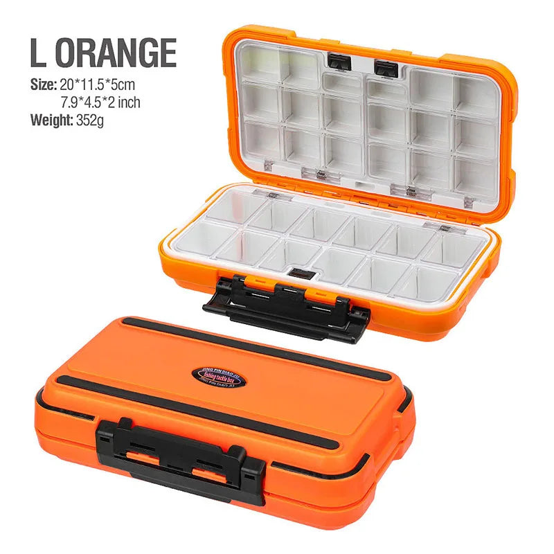 Waterproof Fishing Tackle Box Hook Lure Bait Storage Organizer Case