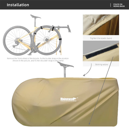 Portable Water-Resistant 700C Bike Storage Bag for Road and MTB Cycling Travel Transport