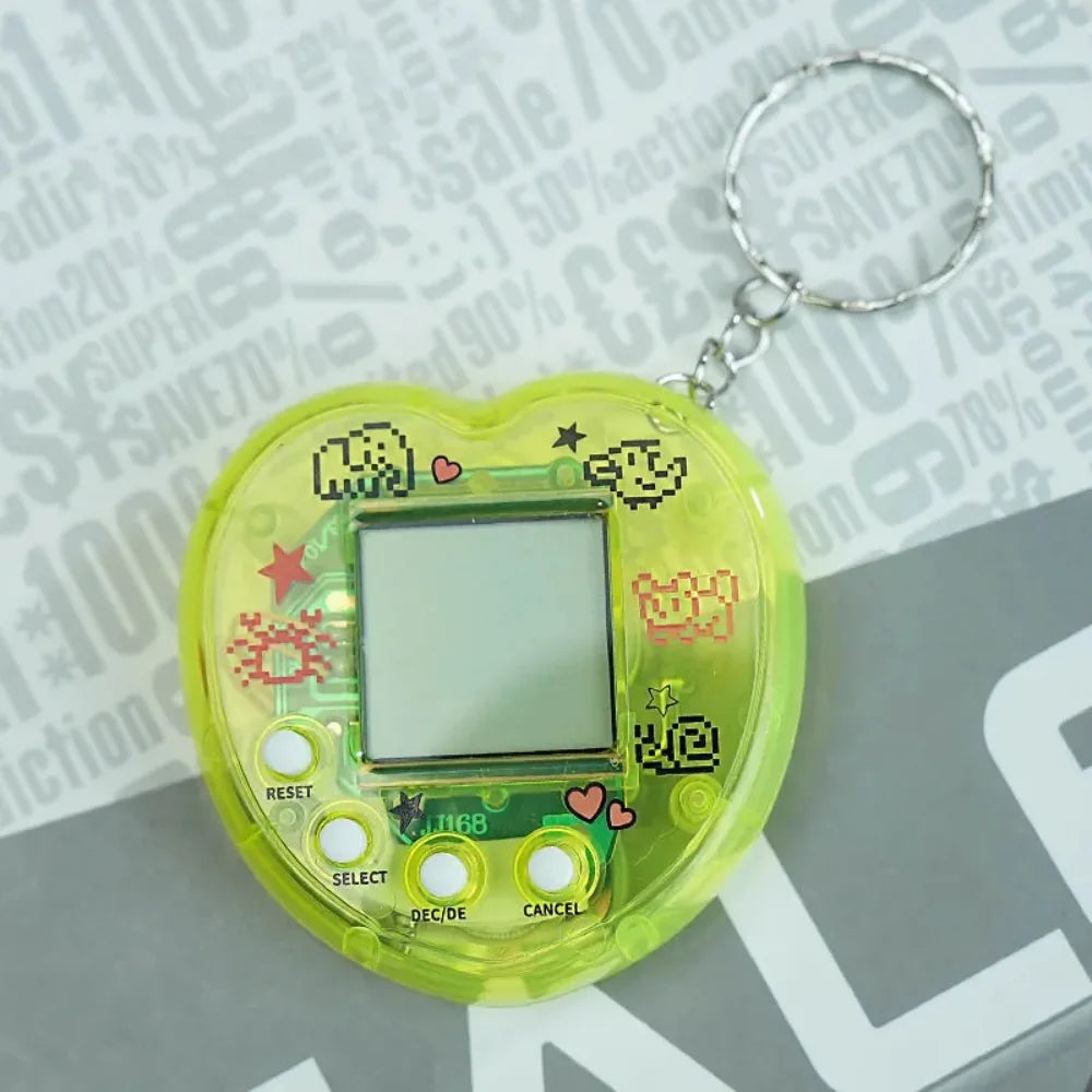 Tamagotchi Electronic Pet Keychain Game Console for Kids - Purple Version