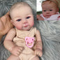 19" Reborn Baby Doll Juliette Finished 3D Painted Skin with Veins Cloth Body