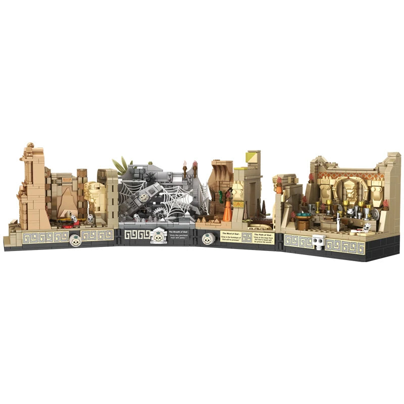 MOC Movie Indiana Jones Temple of The Classic Building Block Compatible With 77015 Tomb Adventure Scenes DIY Model Birthday Toy-EXPROTAS