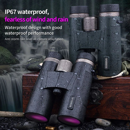 12x42 Ed Lens Binoculars Waterproof HD Prism for Hunting Travel Outdoor