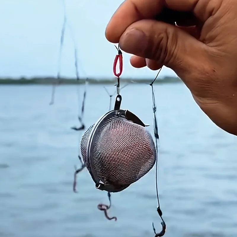 1pc Fishing Bait Cage Plastic Portable Lure Trap Basket for Holding