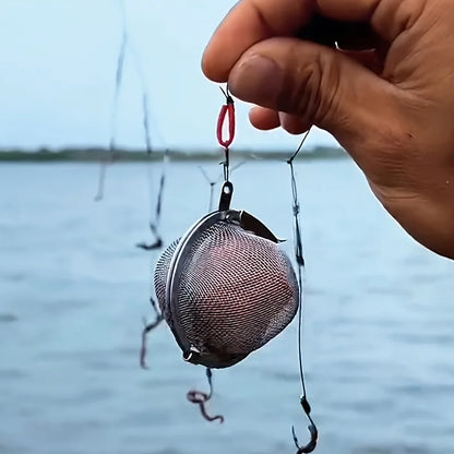 1pc Fishing Bait Cage Plastic Portable Lure Trap Basket for Holding