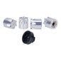 4Pcs Metal Wheel Centre Dust Caps M4 Nuts 1/10 RC Crawler TRX4 SCX10 D90 TF2