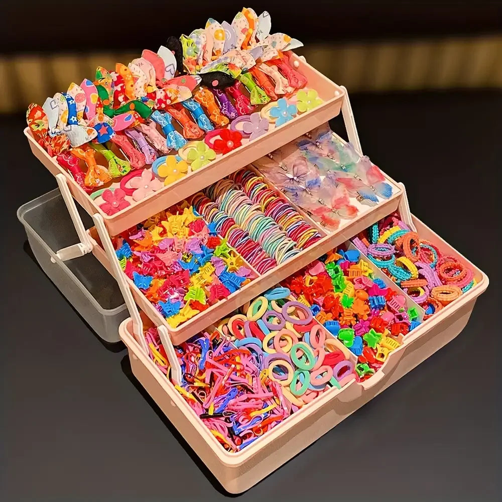555Pcs Cute Colorful Butterfly Hair Clips Girls Accessories for Sweet Hairstyles