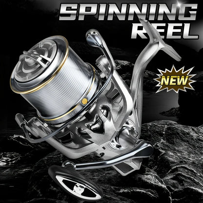 Rooblinos Spinning Reel 25KG Ultralight Metal Front Drag 8000-14000