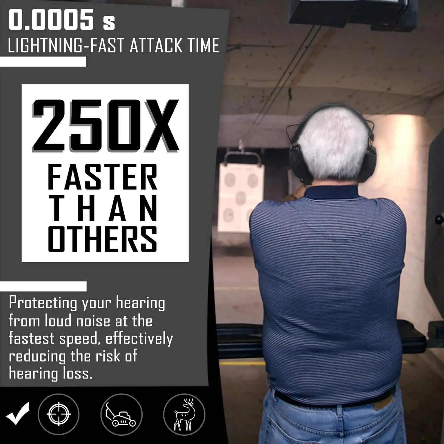 ZOHAN-Tactical Hearing Protectors, Electronic Headphones, Hunting Sound Amplification Earmuffs, Anti Noise Ear Helmets for Shoot-EXPROTAS