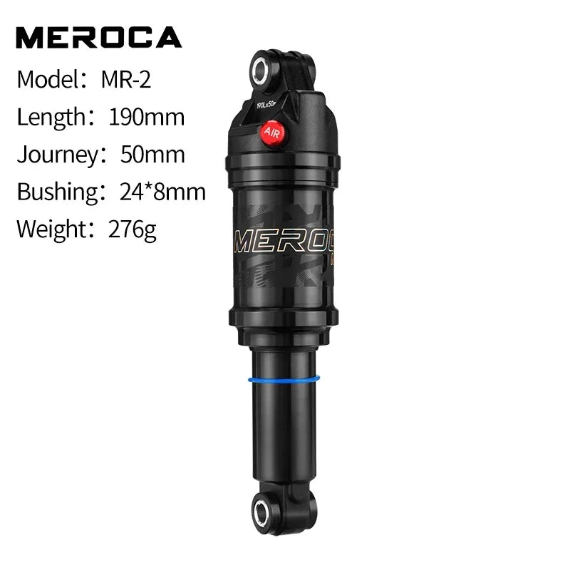 MEROCA Adjustable Rear Air Shock MTB Bicycle 125/150/165/190mm - EXPROTAS