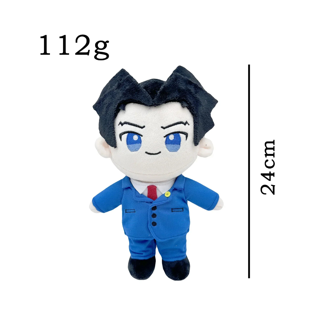 25cm Ace Attorney Plush Doll Phoenix Wright Miles Edgeworth Soft Toy