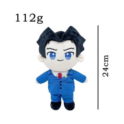 25cm Ace Attorney Plush Doll Phoenix Wright Miles Edgeworth Soft Toy