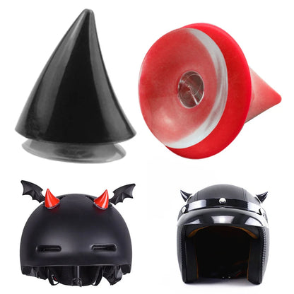 2PCS Motorcycle Helmet Horn Decoration Adhesive Suction Cup Accessories