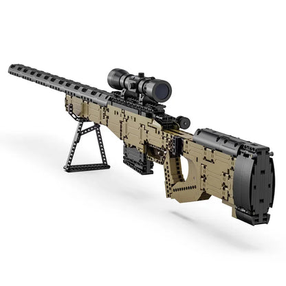 Cada 979Pcs City Technical  Police Military Weapon Sniper Rifle Building Blocks WW2 For Assault Rifle Bricks Toys for Kids Gifts-EXPROTAS