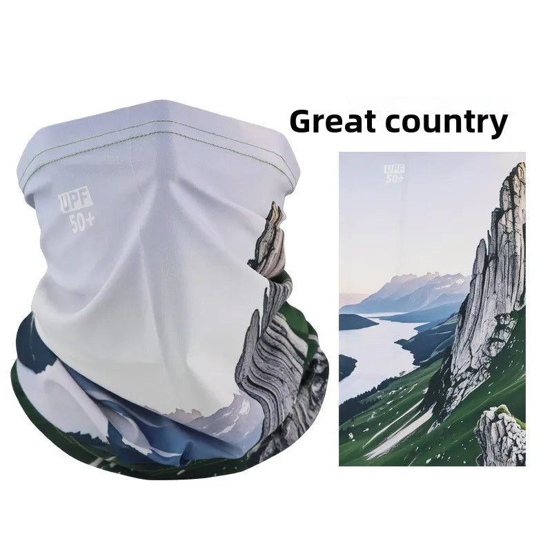 Sun Protection Mask Ice Silk Neck Gaiter Breathable Cycling Fishing Scarf