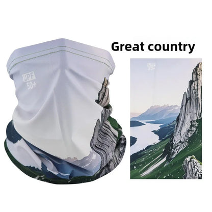 Sun Protection Mask Ice Silk Neck Gaiter Breathable Cycling Fishing Scarf