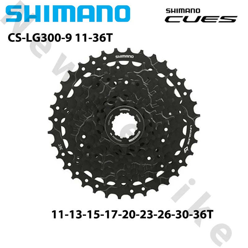 Shimano 9 Speed Cassette 11-36T 11-46T Compatible with Shimano CUES CS-LG300 LinkGlide