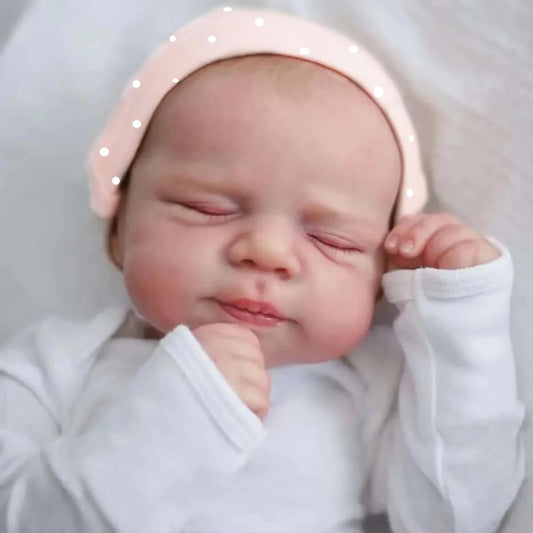 18" Reborn Baby Doll Pascale Lifelike Handmade 3D Skin Painted Hair Girl Gift