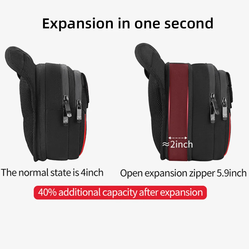 LED Red Light Motorcycle Leg Bag Thigh Belt Hip Bum Waterproof Ride Cycling Biker Waist Bag Fanny Pack Moto Travel Hiking Pocket-EXPROTAS