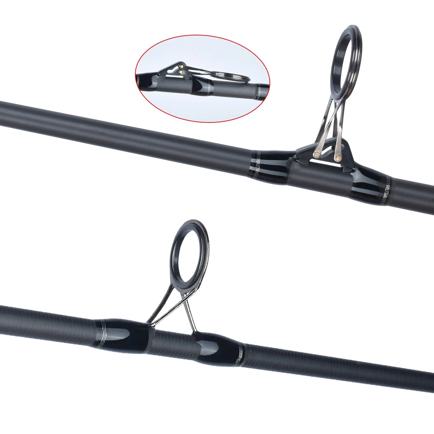 BIUTIFU Carp Fishing Rod 2 Tips 30T Carbon 3–4.2m Travel Casting Pole