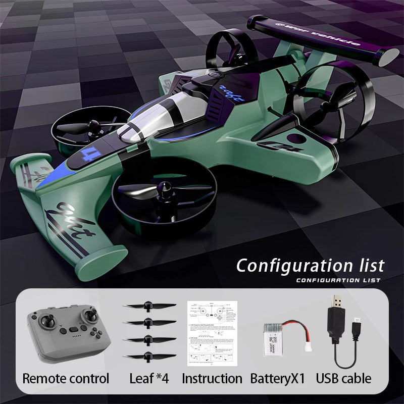 CZ04 2-in-1 Land Air RC Quadcopter Drift Car 2.4G 360 Rotation Drone