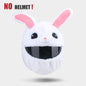 Protection Headgear Cover Plush Helmet for Motorcycle Full Face Cartoon