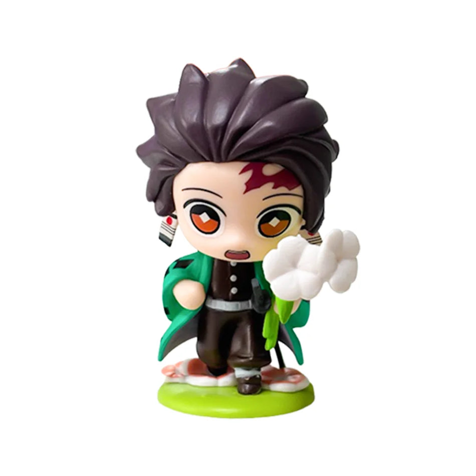 Demon Slayer Blind Box Figure Tanjiro Nezuko Anime PVC Collectible Toy