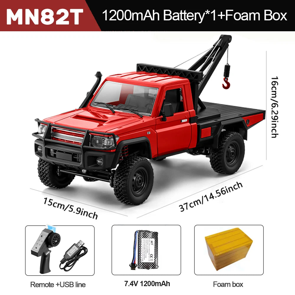 1/12 Truck 4WD Remote Control Off-Road Crawler Car RTR for Boys Adults