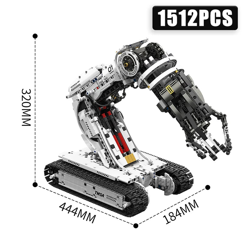 1512Pcs Robotic Arm RC STEM Building Control Mech Scifi Toy Set