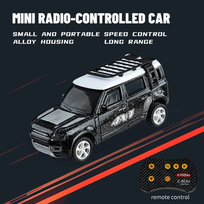 Mini Alloy 1/64 Remote Control Car 60 Minutes Kids Toy Convenient Carry