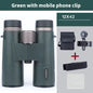 12x42 Ed Lens Binoculars Waterproof HD Prism for Hunting Travel Outdoor