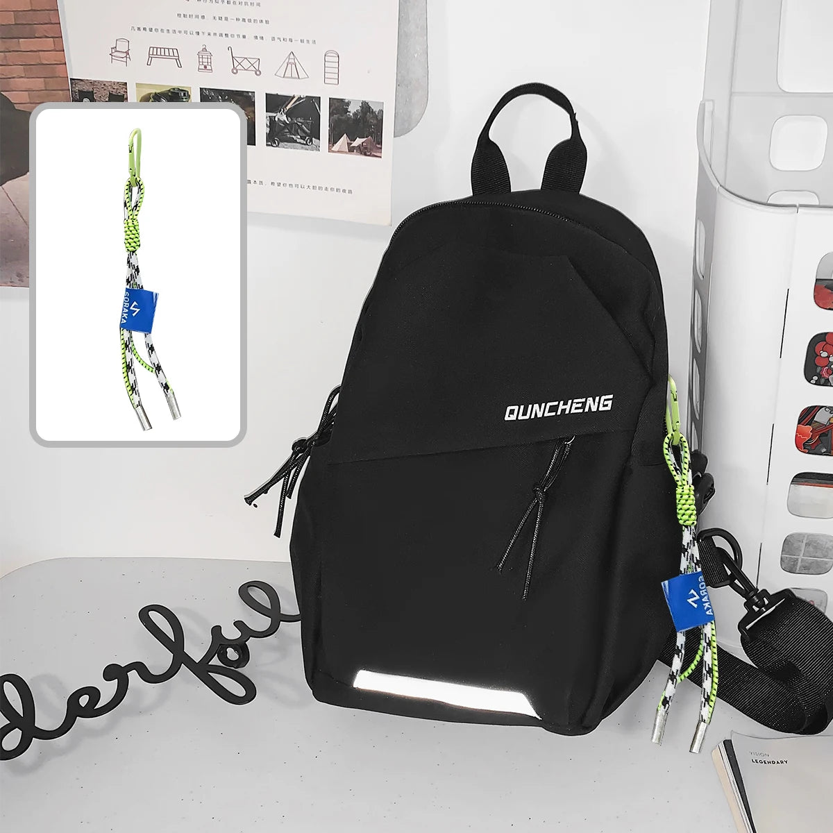 Men's Small Backpack Chest Bag Sling Travel Outdoor Crossbody Sports