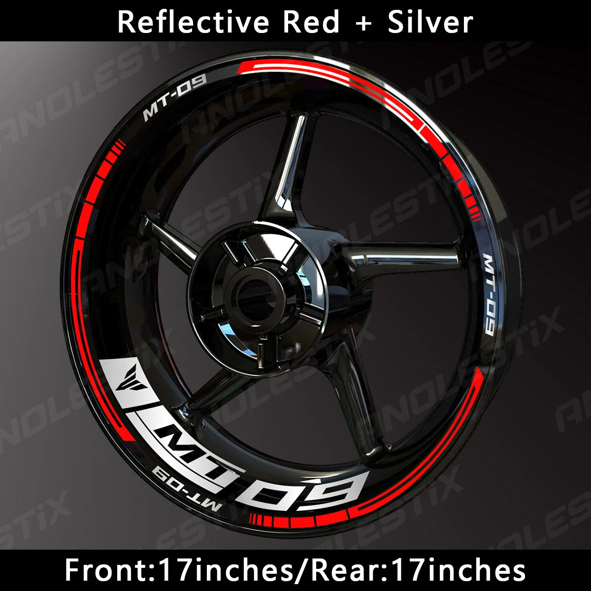 Reflective Motorcycle Wheel Sticker Hub Decal Rim Stripe Tape for YAMAHA MT-09