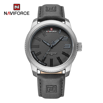 NAVIFORCE Popular Male Wristwatch Military Sports Shockproof Waterproof Leather Watch Men Fashion Casual Clock Relogio Masculino-EXPROTAS