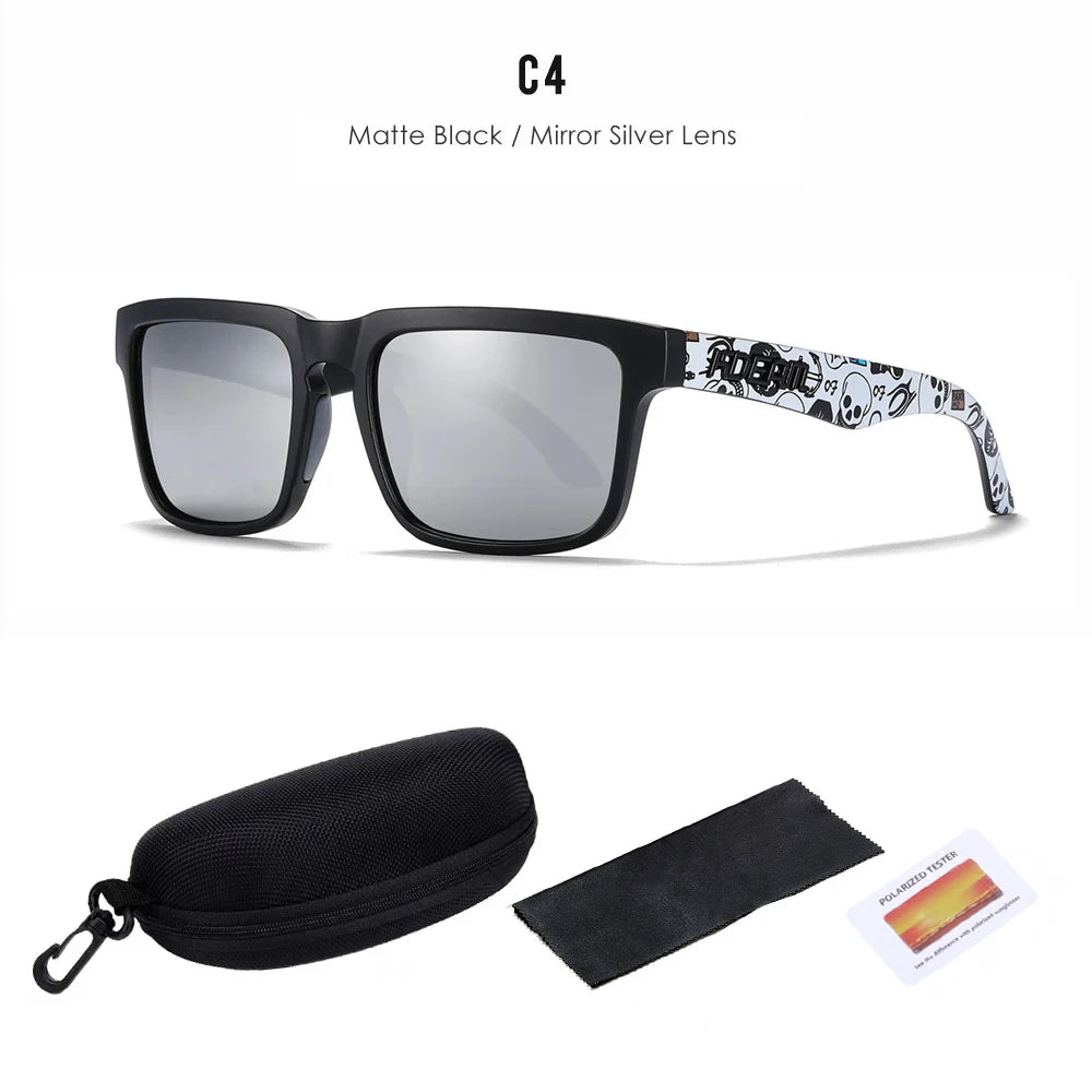 2025 KDEAM Polarized Sunglasses Red Mirror Lens Unisex Outdoor Eyewear