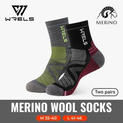 3 Pairs Merino Wool Socks Thermal Thick Hiking Socks for Men & Women