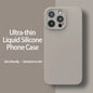 Ultra-Thin Liquid Silicone Case for iPhone 13-16 Pro Max Plus Soft Cover